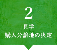 見学・購入分譲地の決定