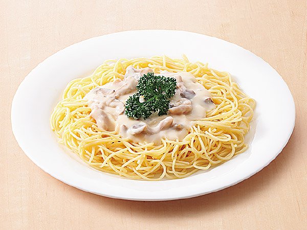 きのこクリームパスタ